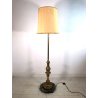 LAMPADA TERRA VINTAGE PIANTANA MARMO OTTONE PARALUME TESSUTO 3 LUMI MIDCENTURY