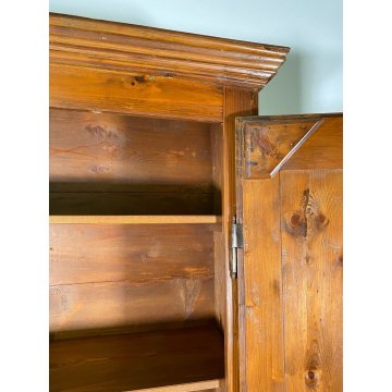 ANTICO PICCOLO ARMADIO ARTE POVERA GUARDAROBA 1800 LEGNO ABETE 1 ANTA RUSTICO