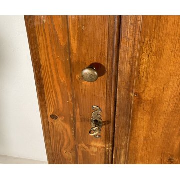 ANTICO PICCOLO ARMADIO ARTE POVERA GUARDAROBA 1800 LEGNO ABETE 1 ANTA RUSTICO