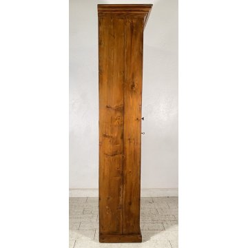 ANTICO PICCOLO ARMADIO ARTE POVERA GUARDAROBA 1800 LEGNO ABETE 1 ANTA RUSTICO