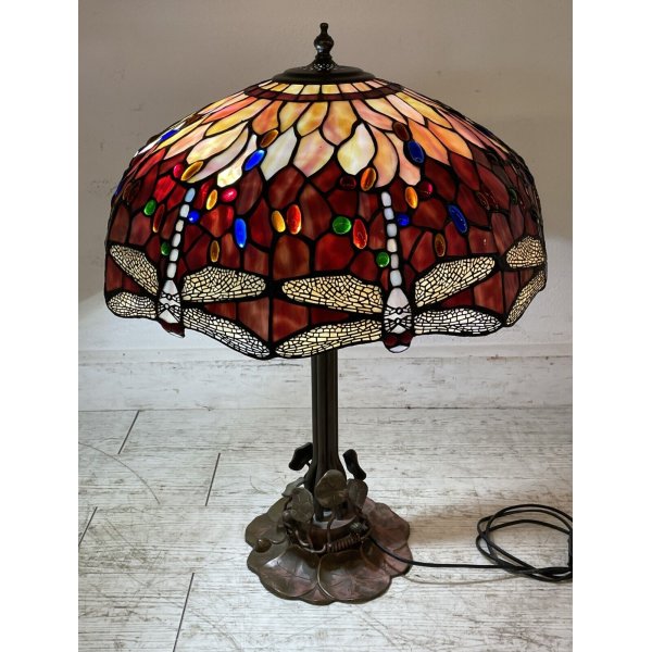 Lampada Tiffany da Scrivania Elegante, alta 62cm