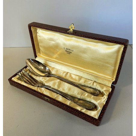 SET 2 POSATE ARGENTATE VINTAGE LUXURY CURTLERY ERCUIS FRANCE DESIGN Liberty '900