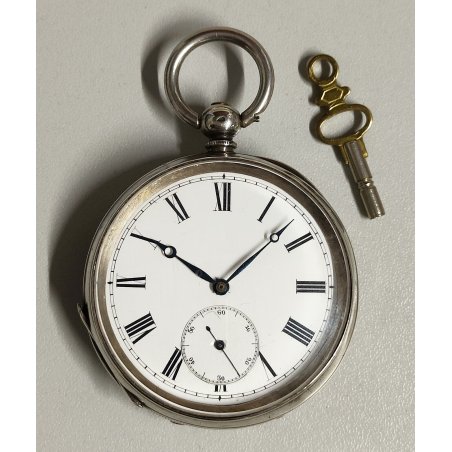 ANTICO OROLOGIO TASCA ARGENTO 935 epoca 900 TASCHINO Old Pocket Watch CARROZZA