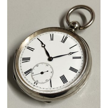 ANTICO OROLOGIO TASCA ARGENTO 935 epoca 900 TASCHINO Old Pocket Watch CARROZZA