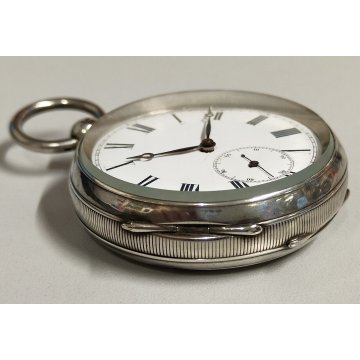 ANTICO OROLOGIO TASCA ARGENTO 935 epoca 900 TASCHINO Old Pocket Watch CARROZZA