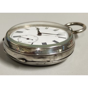 ANTICO OROLOGIO TASCA ARGENTO 935 epoca 900 TASCHINO Old Pocket Watch CARROZZA