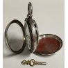 ANTICO OROLOGIO TASCA ARGENTO 935 epoca 900 TASCHINO Old Pocket Watch CARROZZA