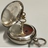 ANTICO OROLOGIO TASCA ARGENTO 935 epoca 900 TASCHINO Old Pocket Watch CARROZZA