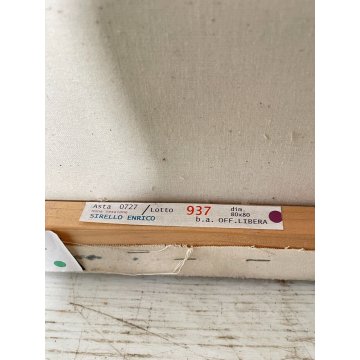 QUADRO DIPINTO AFFRESCO ASTRATTO VINTAGE SIRELLO ENRICO LIVORNO TOSCANA MURALE