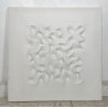 QUANDRO DESIGN GIUSEPPE AMADIO ACRILICRO MABATI MODERNO ASTRATTO BIANCO  VINTAGE