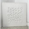QUANDRO DESIGN GIUSEPPE AMADIO ACRILICRO MABATI MODERNO ASTRATTO BIANCO  VINTAGE