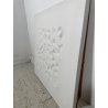 QUANDRO DESIGN GIUSEPPE AMADIO ACRILICRO MABATI MODERNO ASTRATTO BIANCO  VINTAGE