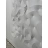 QUANDRO DESIGN GIUSEPPE AMADIO ACRILICRO MABATI MODERNO ASTRATTO BIANCO  VINTAGE