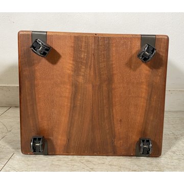 COPPIA COMODINI DESIGN FABIO LENCI BERNINI 1973 ROTELLE ANNI 70 CAMERA DA LETTO