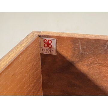 COPPIA COMODINI DESIGN FABIO LENCI BERNINI 1973 ROTELLE ANNI 70 CAMERA DA LETTO