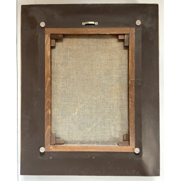 ANTICO DIPINTO OLIO MADONNA del Giglio GESU BAMBINO MATERNITA' RELIGIOSO '600