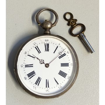ANTICO OROLOGIO TASCA Cylindre epoca TASCHINO Old Pocket Watch Montre de poche