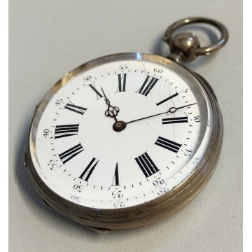 ANTICO OROLOGIO TASCA Cylindre epoca TASCHINO Old Pocket Watch Montre de poche