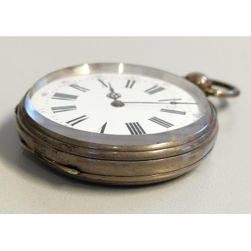ANTICO OROLOGIO TASCA Cylindre epoca TASCHINO Old Pocket Watch Montre de poche