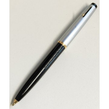 RARA Montblanc 38s PENNA SFERA nero argento ANNI 60 OLD BALLPOINT PEN collezione