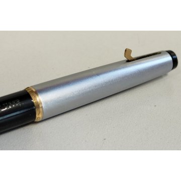 RARA Montblanc 38s PENNA SFERA nero argento ANNI 60 OLD BALLPOINT PEN collezione