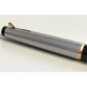RARA Montblanc 38s PENNA SFERA nero argento ANNI 60 OLD BALLPOINT PEN collezione