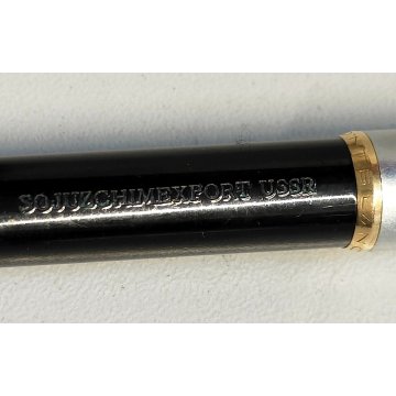 RARA Montblanc 38s PENNA SFERA nero argento ANNI 60 OLD BALLPOINT PEN collezione