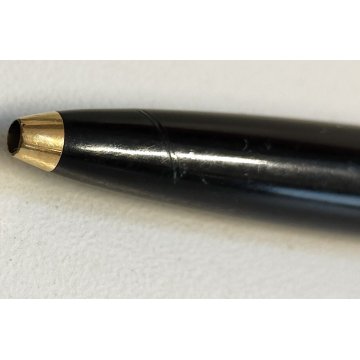 RARA Montblanc 38s PENNA SFERA nero argento ANNI 60 OLD BALLPOINT PEN collezione