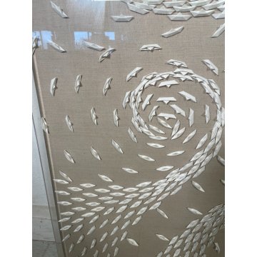 GRANDE QUADRO BARCHE GUSMAROLI RICCARDO VORTICE DESIGN VERONA MONOCROMO VORTEX