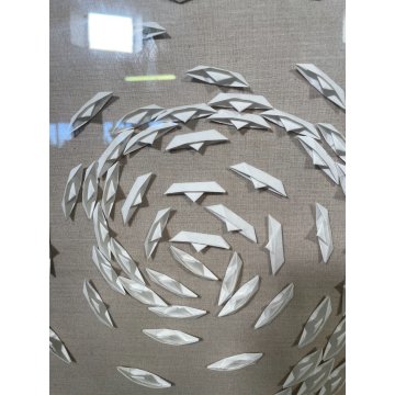 GRANDE QUADRO BARCHE GUSMAROLI RICCARDO VORTICE DESIGN VERONA MONOCROMO VORTEX