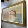 QUADRO DIPINTO ASTRATTO Guy Dessapt PAESAGGIO PORTO Nizza POSTIMPRESSIONISMO 900