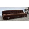 DIVANO DESIGN AFRA E TOBIA SCARPA MODELLO SORIANA ANNI 70 SOFA VELLUTO MARRONE