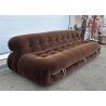DIVANO DESIGN AFRA E TOBIA SCARPA MODELLO SORIANA ANNI 70 SOFA VELLUTO MARRONE