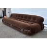 DIVANO DESIGN AFRA E TOBIA SCARPA MODELLO SORIANA ANNI 70 SOFA VELLUTO MARRONE