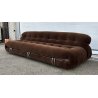 DIVANO DESIGN AFRA E TOBIA SCARPA MODELLO SORIANA ANNI 70 SOFA VELLUTO MARRONE