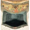 ANTICO COMODINO CREDENZA LACCA VENEZIANA 1700 DIPINTO A MANO GAMBE ARCATE EPOCA