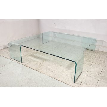 TAVOLO VETRO SALOTTO DESIGN FIAM RODOLFO DORDONI ANNI 80/90 TAVOLINO TABLE GLASS