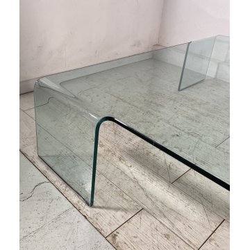 TAVOLO VETRO SALOTTO DESIGN FIAM RODOLFO DORDONI ANNI 80/90 TAVOLINO TABLE GLASS