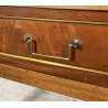ANTICO COMÒ LUIGI XVI PRIMI 1900 LEGNO NOCE CASSETTONE MARMO OTTONE CAMERA LETTO