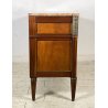 ANTICO COMÒ LUIGI XVI PRIMI 1900 LEGNO NOCE CASSETTONE MARMO OTTONE CAMERA LETTO