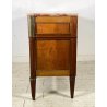 ANTICO COMÒ LUIGI XVI PRIMI 1900 LEGNO NOCE CASSETTONE MARMO OTTONE CAMERA LETTO