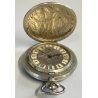 ANTICO OROLOGIO TASCA Molnija USSR + catena OLD POCKET WATCH epoca LIBERTY