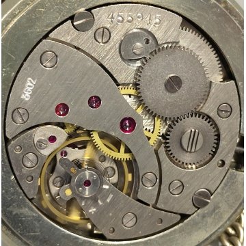 ANTICO OROLOGIO TASCA Molnija USSR + catena OLD POCKET WATCH epoca LIBERTY