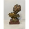 SCULTURA BRONZO ESTASI GIUSEPPE RENDA NAPOLI DONNA NUDO TUTTOTONDO MEZZO BUSTO