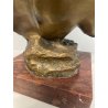 SCULTURA BRONZO ESTASI GIUSEPPE RENDA NAPOLI DONNA NUDO TUTTOTONDO MEZZO BUSTO