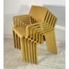 SET 6 SEDIE GIALLE PLASTICA DA ESTERNO SEDIA DESIGN NARDI TRILL ARMCHAIR YELLOW