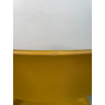 SET 6 SEDIE GIALLE PLASTICA DA ESTERNO SEDIA DESIGN NARDI TRILL ARMCHAIR YELLOW