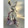 ANTICA COPPIA SCULTURA STATUA PORCELAINE FIGURE DANZANTI SCENA GALANTE FRANCE