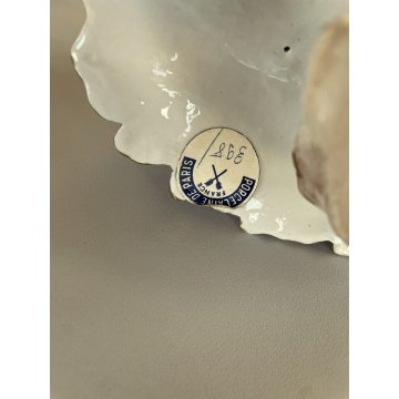 ANTICA COPPIA SCULTURA STATUA PORCELAINE FIGURE DANZANTI SCENA GALANTE FRANCE