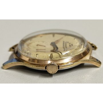 ANTICO OROLOGIO POLSO Perseo Infrangibile DORATO anni 60 OLD GOLDEN WRIST WATCH